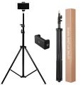 6 Feet Adjustable Tripod Stand Holder For Mobile With Mic Flexibility Uneven Location. 