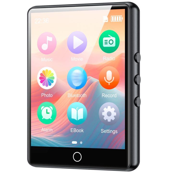Oilsky-D26 64GB MP3/MP4 Player Full Touch Screen 2.8' Bluetooth 5.3 up to 128GB Storage Portable Audio Video Player