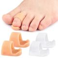 2Pcs Toe Straightener Thumb Valgus Protector Silicone Gel Foot Fingers Bunion Adjuster Feet Pads Foot Care Tool. 