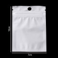 30-100pcs White Plastic Self Sealing Jewelry Bag Ring Necklace Bracelet Ziplock Storage Holder Bag Anti-oxidation Jewelry Bag.