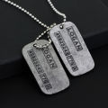 Movie X-Men Wolverine Military Card Necklace Pendant Fashion Superhero Logan Howlett Cosplay Periphery Necklaces. 