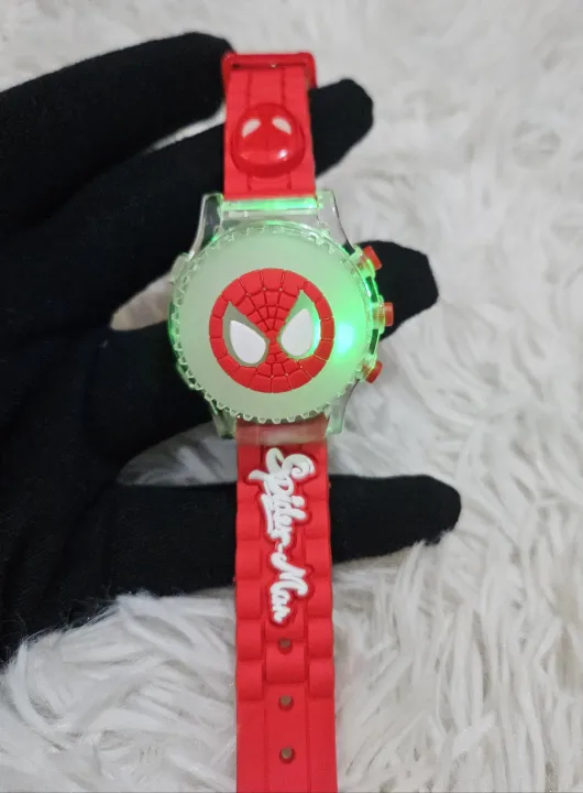 Kids%20Boys%20Spiderman%20Watch%20Spinner%20Lighting%20Musical%20Cool%20Fun%20Watch%20-%20Image%202