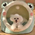 Winter Cute and Warm Cat/Dog House Foldable and Washable Puppy Cave Sofa Pet Bed House Suitable for Small and Medium Sized Dogs. 