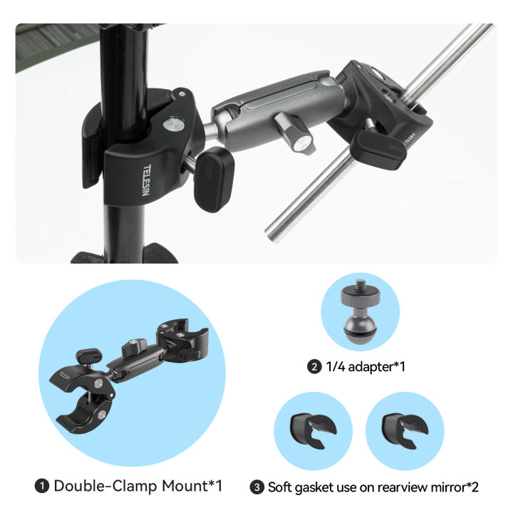 TELESIN%20Motorcycle%20Bike%20Monopod%20Bicycle%20Handlebar%20Panoramic%20Mount%20Invisible%20Selfie%20Stick%20Bracket%20for%20GoPro%20Hero%20DJI%20Insta360%20-%20Image%208