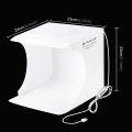23cm Ring LED Panel Folding Portable Light Photo Lighting Mini Studio Shooting Tent Box Kit with 6 Colors Backdrops Photo Box. 