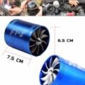 F1-z turbo supercharger Turbo 2-blade fan for air filter hose add oil-saving acceleration and install 100% genuine imported products (blue). 