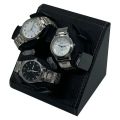 Watch Winder for Automatic Watches Box 3 Watches PU Leather Rotating Storage Display Automatic Winding Universal USB Power 5V1A. 
