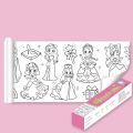 Children's Drawing Roll DIY Coloring Paper Roll Color Filling Paper Graffiti Scroll Paper-cut for Kids Painting Educational Toys. 