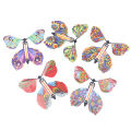 10 PCS Magic Wind Up Flying Butterfly Surprise Box Explosion Box in The Book Rubber Band Powered Magic Fairy Flying Toy Gift. 