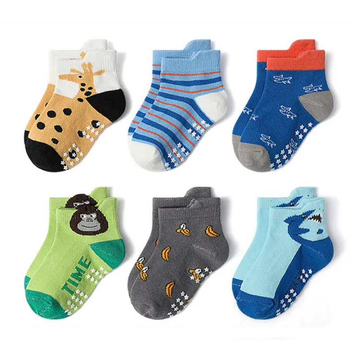 6%20Pairs%20Kids%20Socks%20Cartoon%20Animal%20Pattern%20Cotton%20Non-Slip%20Floor%20Socks%20for%20Boys%20Toddler%20All-Season%20-%20Image%202
