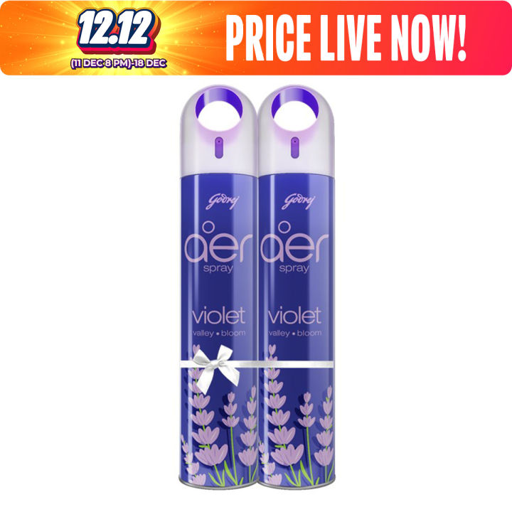Aer Room (Air) Freshener Spray Violet Valley Bloom 300ml - (Pack Of 2)