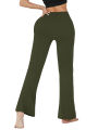 Women's Super Soft Flare Pants High Waisted Tummy Control Workout Yoga Leggings Bell Bottoms. 