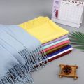 Winter Women Scarf Fashion Solid Soft Cashmere Scarves for Lady Pashmina Shawls Cashmere Dual Color shawl for Women - Random Colors. 