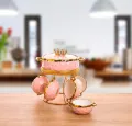 Fancy Soup Set 15 Pcs With Golden Stand. 