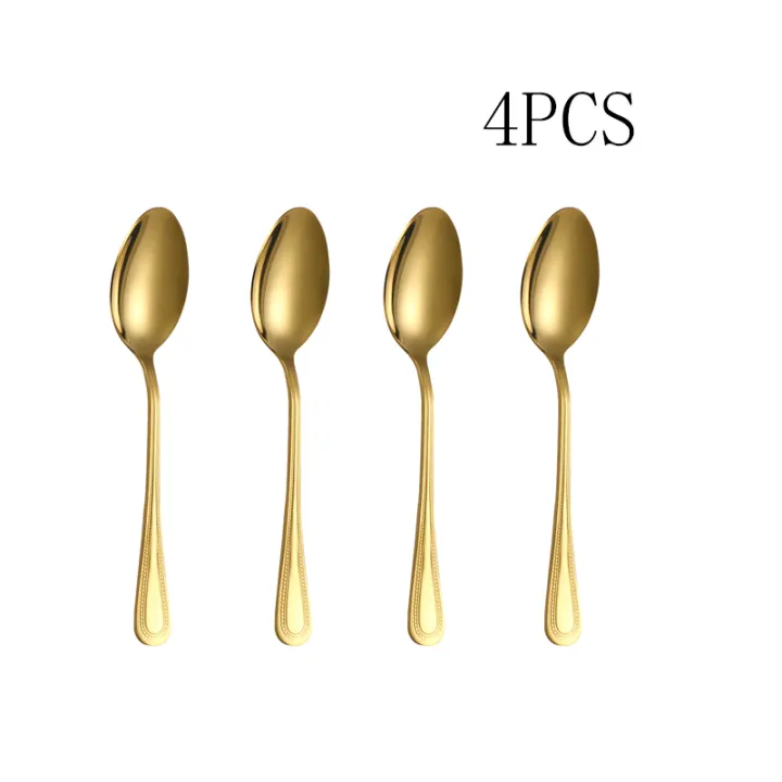 4/8/12PCS%20Stainless%20steel%20mirror%20Light%20Gold%20dessert%20spoon%20Coffee%20spoon%20suitable%20for%20hotel%20restaurant%20home%20kitchen%20-%20Image%207