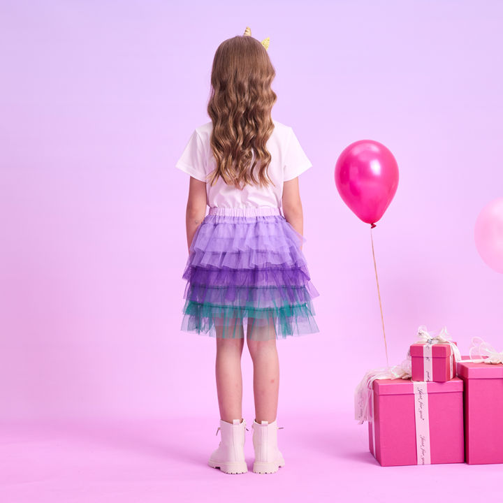DXTON%20Kids%20Mini%20Skirts%20For%20Girls%20Layer%20Ballet%20Dancewear%20Tutu%20Skirt%20Gradient%20Tulle%20Toddler%20Skirt%20Children%20Birthday%20Party%20Costume%20-%20Image%203