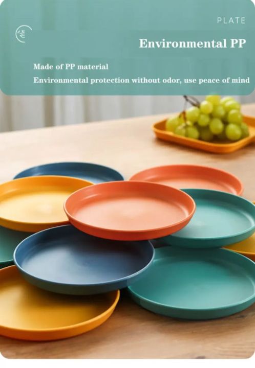 Reusable%20Round%20Shaped%20Plates%20Eco%20Friendly%2010%20pcs%20Multifunctional%20Plates%20Creative%20Spit%20Bone%20Dish%20Unbreakable%20Dinner%20Plates%20With%20Stand%20By%20Halki%20jaib%20-%20Image%205