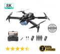 4K WIFI FPV Drone Dual Full HD Camera Dual Battery Dual Brush Fan Foldable Foldable RC Qudcopter with Headless Mode, Altitude Hold, Storage Bag, Drone Camera, Camera Drone, Mini Drone Camera, Drone Camera. 