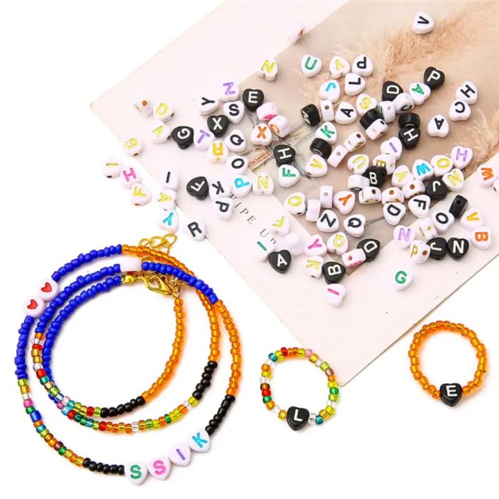 100/200/300/500pcs%20Mixed%20Color%20Acrylic%20Letter%20Beads%20Alphabet%20Spacer%20Beads%20For%20Jewelry%20Making%20Handmade%20DIY%20Bracelet%20Necklace%20-%20Image%206