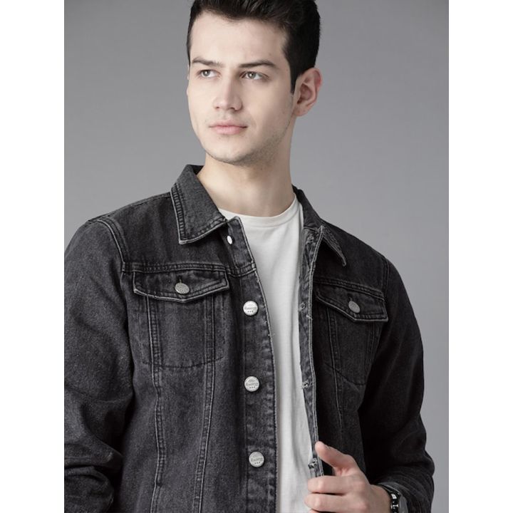 Mens fashionable exclusive denim fabrics jeans jacket