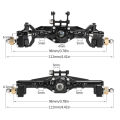 Aluminum Alloy TRX4M Portal Axle Set for 1/18 RC Crawler Car TRX4-M Defender Bronco K10 Chassis High Clearance Upgrade Parts.
