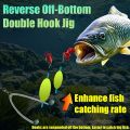 TAKBAS 5Packs Reverse Off-Bottom Double Hook Rig Set: Ideal for European Carp Fishing, Bypass Weeds, Stones & Silt.