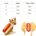 Funny Halloween Dog Costumes Hot Dog Shaped Dachshund Sausage Adjustable Clothes Pet Apparel Dressing Up Cat Party Costume Suit. 