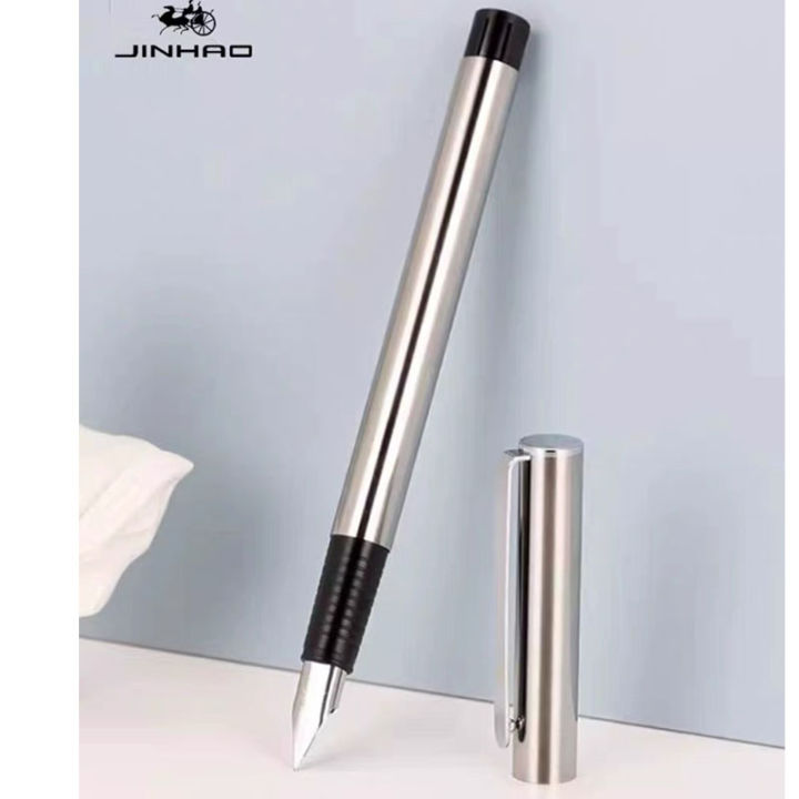 Jinhao%2065%20Black%20Silver%20Color%20Daily%20work%20Notes%20Office%20Fountain%20Pen%20EF%20F%20Nib%20Student%20School%20Writing%20Pen%20Stationery%20Supplies%20-%20Image%204