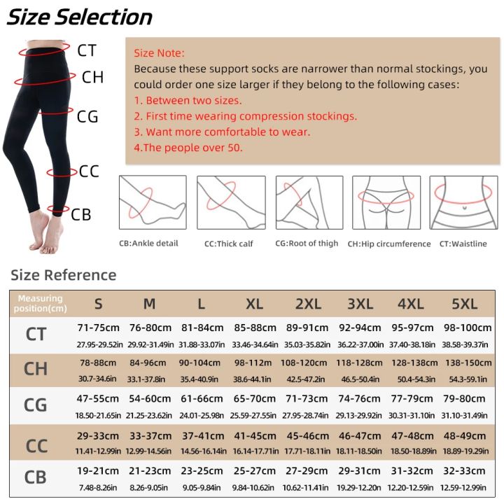 Women's%20Medical%20Compression%20Pantyhose%2020-30mmHg%20Support%20Stockings%20for%20Varicose%20Veins%20Footless%20Graduated%20Thighs%20Pantyhose%20Sleeve%20-%20Image%203