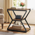 Industrial End Table, 3-Tier Sofa Side Table Bedside Table

customized. 