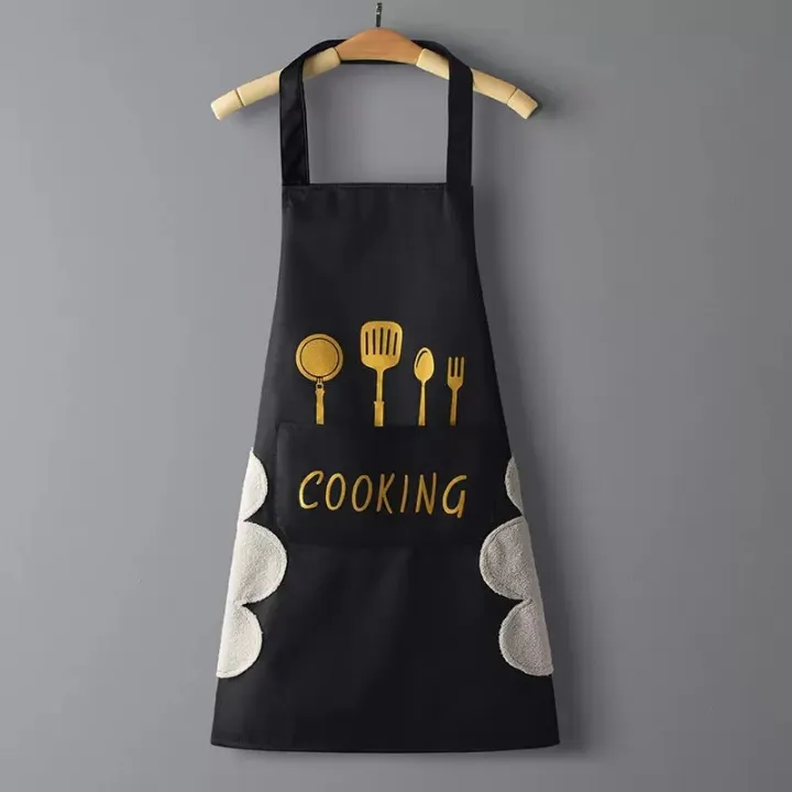 Apron%20Waterproof%20Oilproof%20Can%20Wipe%20Hands%20Kitchen%20Work%20Clothes%20Home%20Cooking%20Cleaning%20Men%20and%20Women%20Universal%20Sleeveless%20Apron%20-%20Image%203