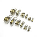 Metal Sheave Zinc Alloy Fixed Pulley Crown Block and Tackle Lifting Wheel Mini Single/Double Pulley for DIY. 