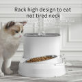 2in1 Cat Water Fountain Automatic Cats Drinker and Feeding Bowl 3L Recirculate Filtring Pet Cats Drinking Water Dispeneser. 