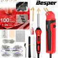 100W Plastic Welding Kit, Hot Staples, Assistive Cutter for Plastic Crack Repair, Car Bumper Repair, Gas Tank Plastic Repair. 