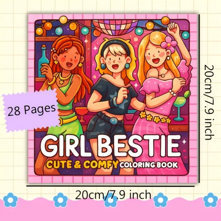 28%20Pages%20Girls%20Theme%20Coloring%20Book%20Coloring%20Book,%20Valentine's%20Day%20Gifting,%20Birthday%20Party%20Gift,%20Drawing%20Supplies,%20Christmas%20-%20Image%202