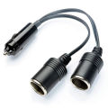 Universal Dual Port Car Cigarette Lighter Splitter Female Socket Plug Power Adapter for Electronics Automobiles Accessories. 
