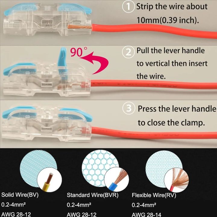 30pcs%20Lever%20Wire%20Connectors,%201%20Conductor%20Compact%20Wire%20Connectors,%201%20to%201%20Inline%20Electrical%20Connectors,%20DIY%20Compact%20Splicing%20Wire%20-%20Image%203