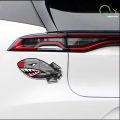 Interesting Bomb Flying Tiger Shark Mouth Car Stickers Windshield Bumper VAN Sunscreen Custom Printing Vinyl Decals Decorative. 