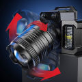 LED headlamp zoomable rechargeable flashlight head lamp headlamp flashlight torch head light headlamp. 