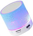 Bluetooth LED Speaker with Dancing Lights – Wireless Portable Speaker with USB, TF Card, AUX – RGB Crack Design. 