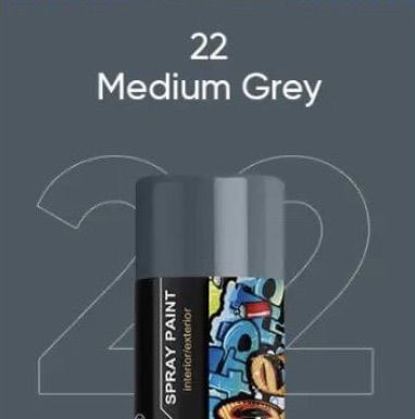 Grey Spray Paint For Bike, Cars And All Wood & Metal Surfaces Decorative Paint For All Purposes NF STORE PK
