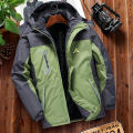 2025 New Men's Fleece-Lined Thickened Outdoor Waterproof Jacket, Cold-Resistant Cotton Coat. 