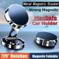 Car Mobile Phone Stand Strong Magnetic Car Holder 720° Foldable Round Bracket Support for Universal Phones Mount Holders.