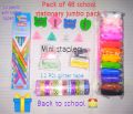 pack of 47 stationery items for girls and boys jumbo pack same as picture. 