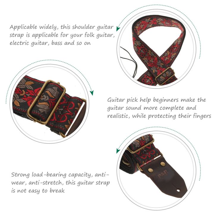 Miwayer%20Embroidered%20Guitar%20Strap%20Soft%20Vintage%20Flowers%20Adjustable%20Creative%20Watch%20Bands%20Cotton%20Belt%20&%20Leather%20Head%20-%20Image%203