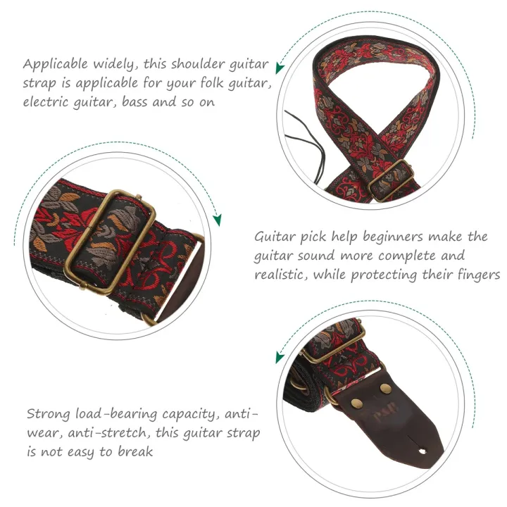 Miwayer%20Embroidered%20Guitar%20Strap%20Soft%20Vintage%20Flowers%20Adjustable%20Creative%20Watch%20Bands%20Cotton%20Belt%20&%20Leather%20Head%20-%20Image%203