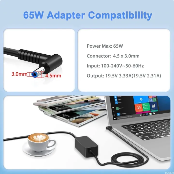 19.5V%203.33A%2065W%20Laptop%20Charger%20For%20HP%20Pavilion11%2012%2015%20ENVY%2013%20X360%20Elitebook%20430%20440%20840%20850%20845%20G3%20G4%20G5%20AC%20Adapter%20Power%20Cord%20-%20Image%203