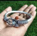 Mahakal Unisex Sliver Plated Rudrakshya Bracelet for Man. 