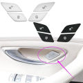 Car Door Lock Unlock Switch Button Decoration Sticker for Mercedes Benz C E S Class GLC W205 W213 X253 Vito W447 W222 Car Access. 