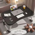 Laptop Desk Bed Tray,Foldable Lap Desk Bed Table for Breakfast Serving, Notebook Table with Tablet Slots for Couch Floor for Adults/Students/Kids. 
